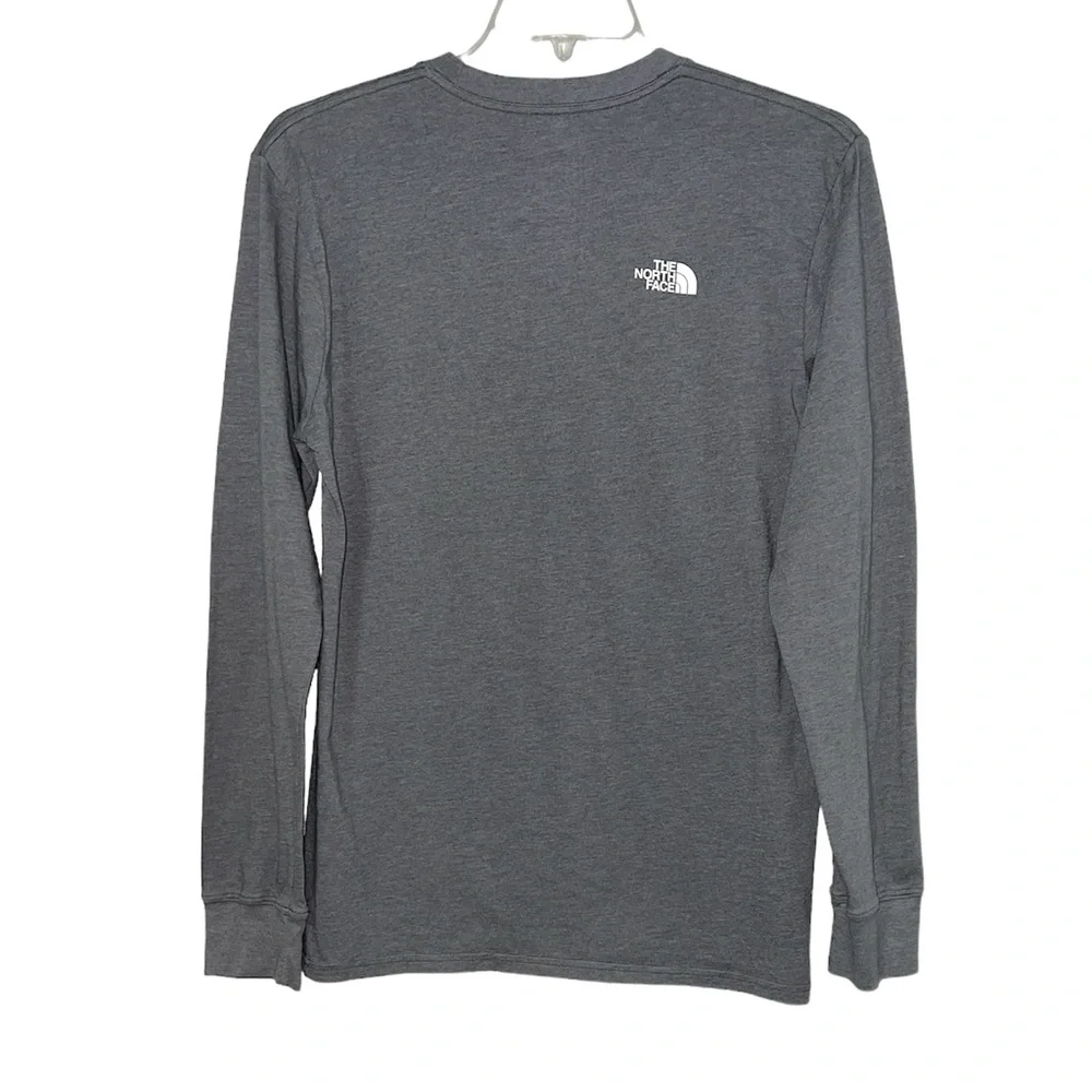 The North Face Men’s Graphic Long Sleeve T Shirt Size M Gray Classic Fit TNF